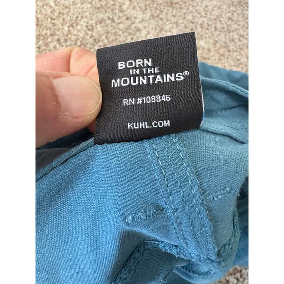 KUHL Woman's Jeans/Pants 6 SHORT (Petite), Teal/Blue, Lightweight performance - Picture 6 of 15
